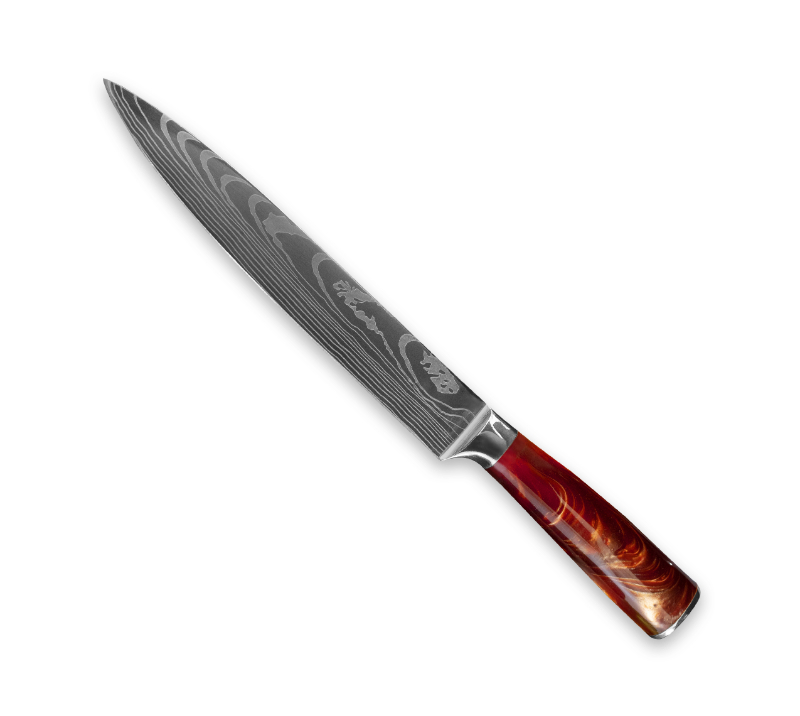 Лезвие из дамасской стали HS1062 + ручка из смолы HS1062