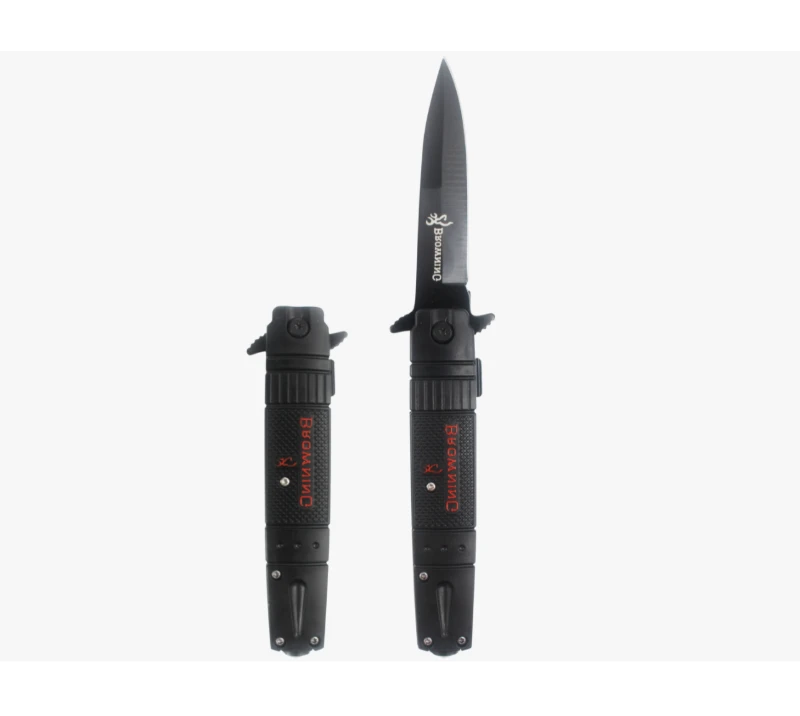 Автоматический нож S2029 OTF, Тактический карманный нож EDC из нержавеющей стали с черным покрытием