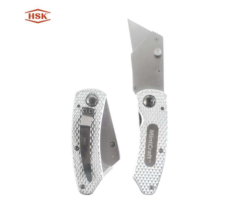 Складной нож с цельнометаллической текстурой K103