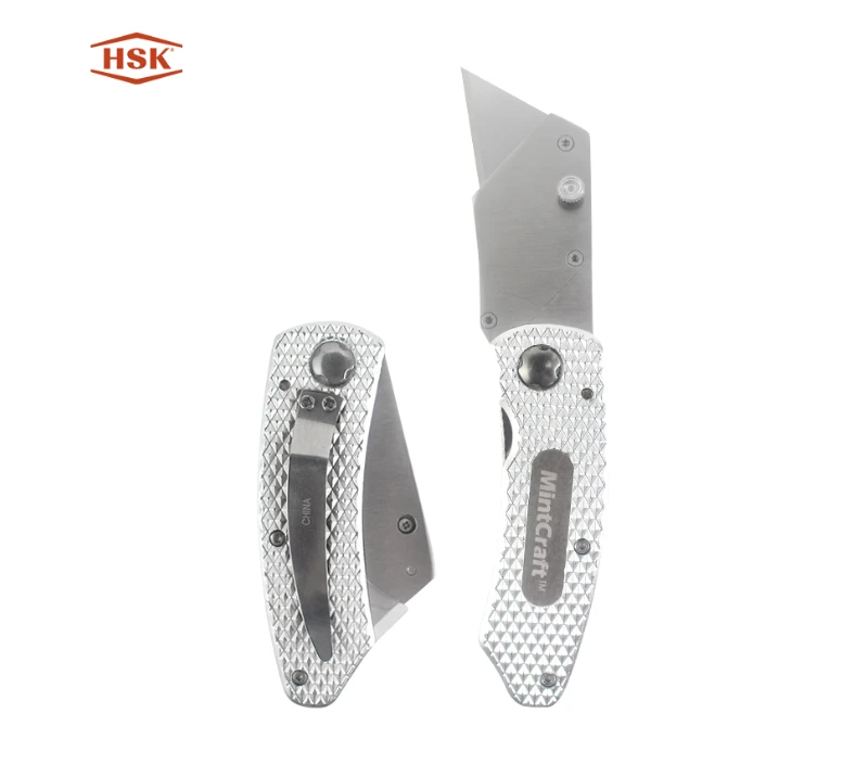 Складной нож с цельнометаллической текстурой K103
