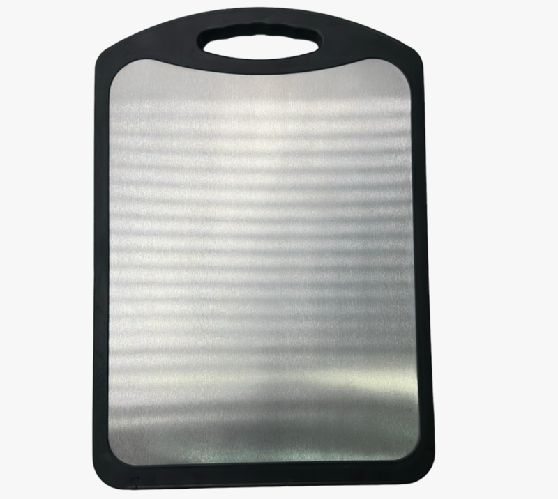 JH3326 Rubber-plastic composite along with acacia wood+430 Steel Cutting Board for Kitchen/Non Slip